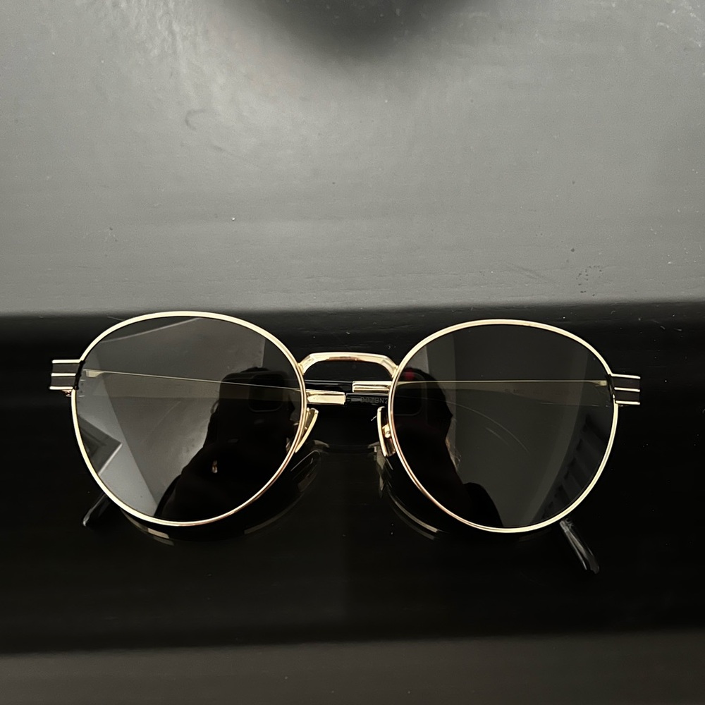 Saint Laurent SL M62 003 Gold & Black Sunglasses